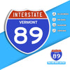 Interstate 89 Road Sign Replica – Personalized Travel Sign | Home & Office Wall Decor (8.54” x 8.53”)