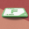 FLUORINE Periodic Table Tile – Educational Wall Art for Science Lovers, 5.6 x 5.6 Inches