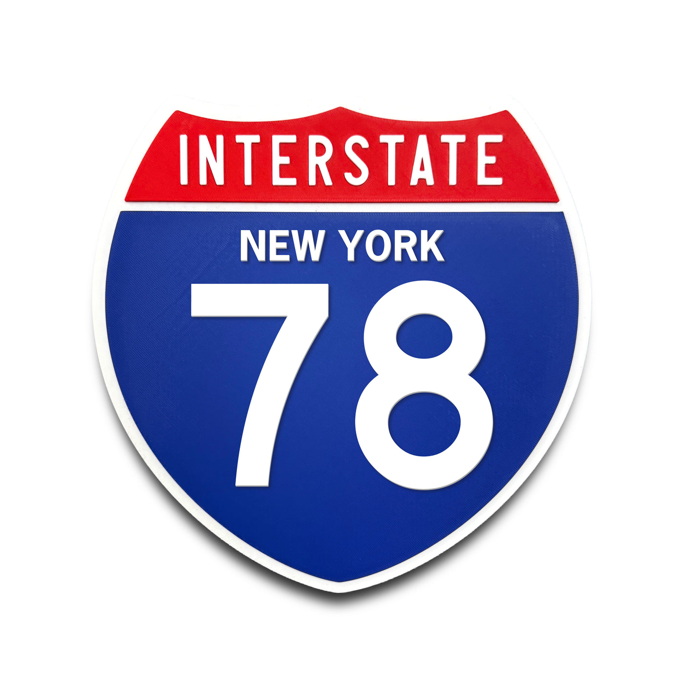 Interstate 78 New York road sign replica front view