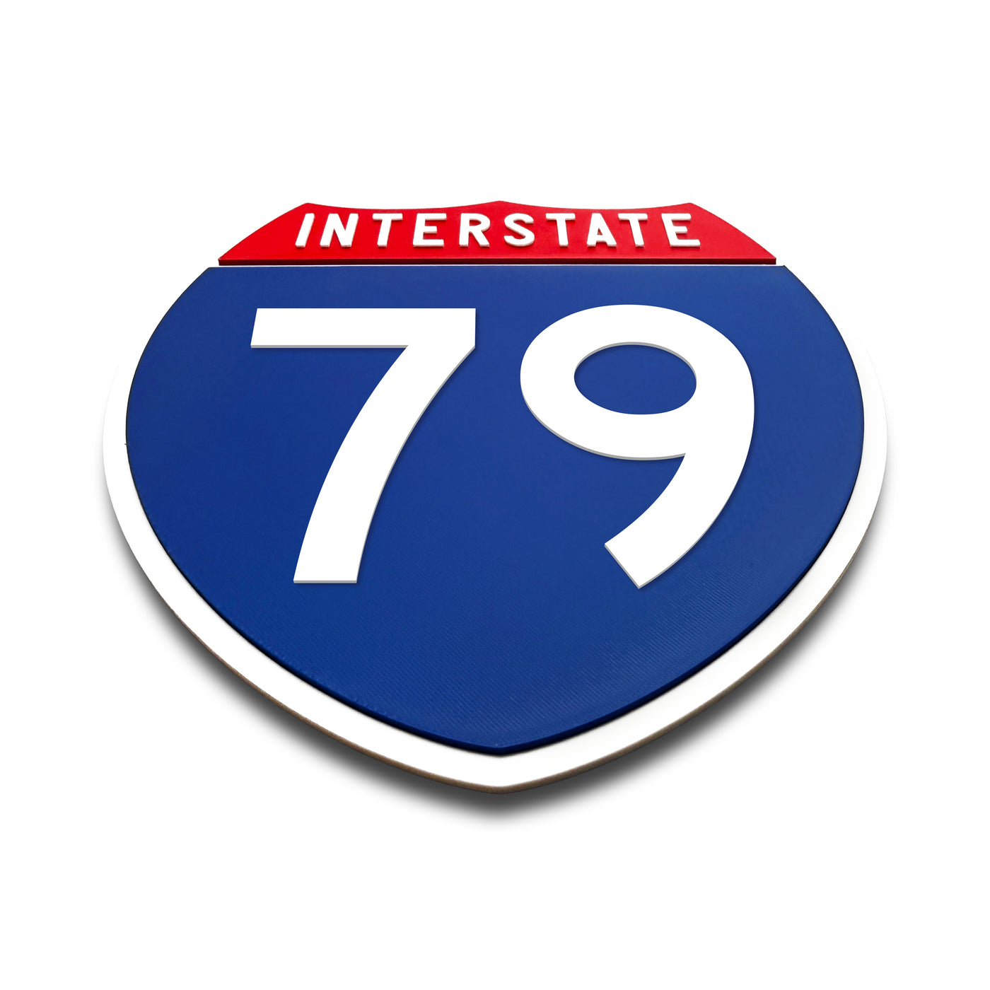Interstate 79 Number Only road sign replica flat view