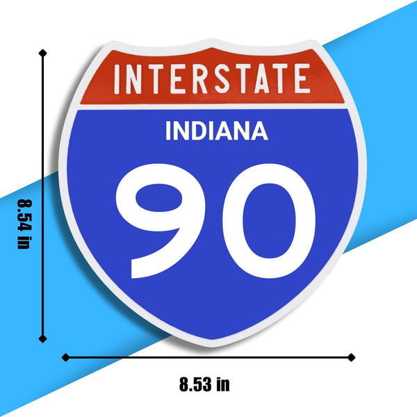 Interstate 90 Road Sign Replica – Personalized Travel Sign | Home & Office Wall Decor (8.54” x 8.53”)