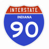 Interstate 90 Road Sign Replica – Personalized Travel Sign | Home & Office Wall Decor (8.54” x 8.53”)