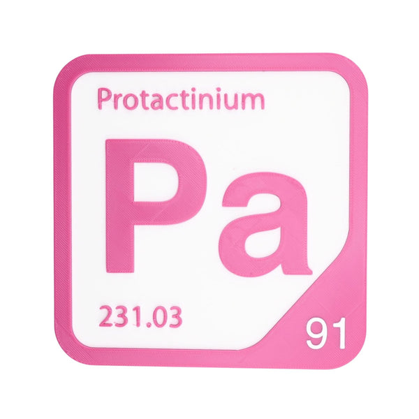 PROTACTINIUM Periodic Table Tile – Educational Wall Art for Science Lovers, 5.6 x 5.6 Inches