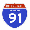 Interstate 91 Road Sign Replica – Personalized Travel Sign | Home & Office Wall Decor (8.54” x 8.53”)