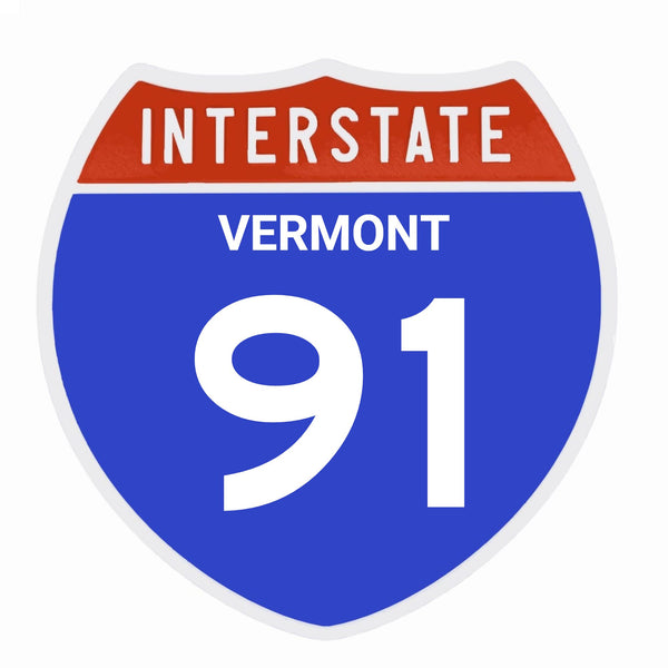 Interstate 91 Road Sign Replica – Personalized Travel Sign | Home & Office Wall Decor (8.54” x 8.53”)