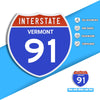 Interstate 91 Road Sign Replica – Personalized Travel Sign | Home & Office Wall Decor (8.54” x 8.53”)