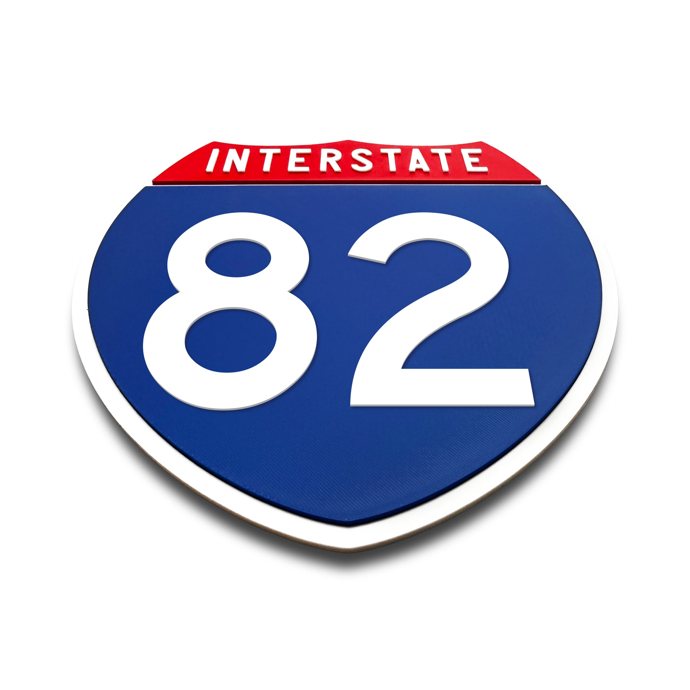 Interstate 82 Number Only road sign replica flat view