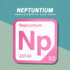 NEPTUNIUM Periodic Table Tile – Educational Wall Art for Science Lovers, 5.6 x 5.6 Inches