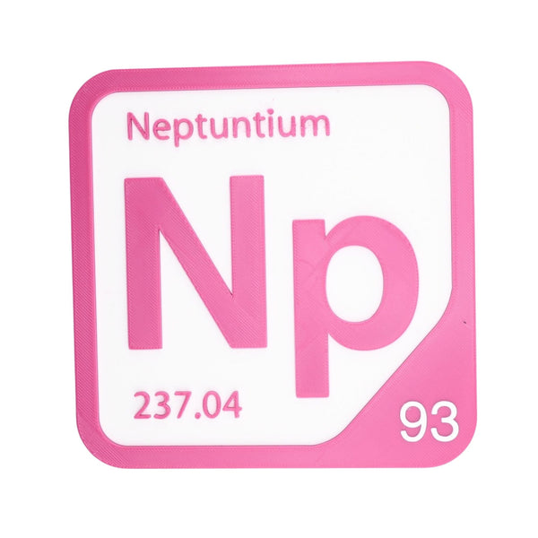 NEPTUNIUM Periodic Table Tile – Educational Wall Art for Science Lovers, 5.6 x 5.6 Inches