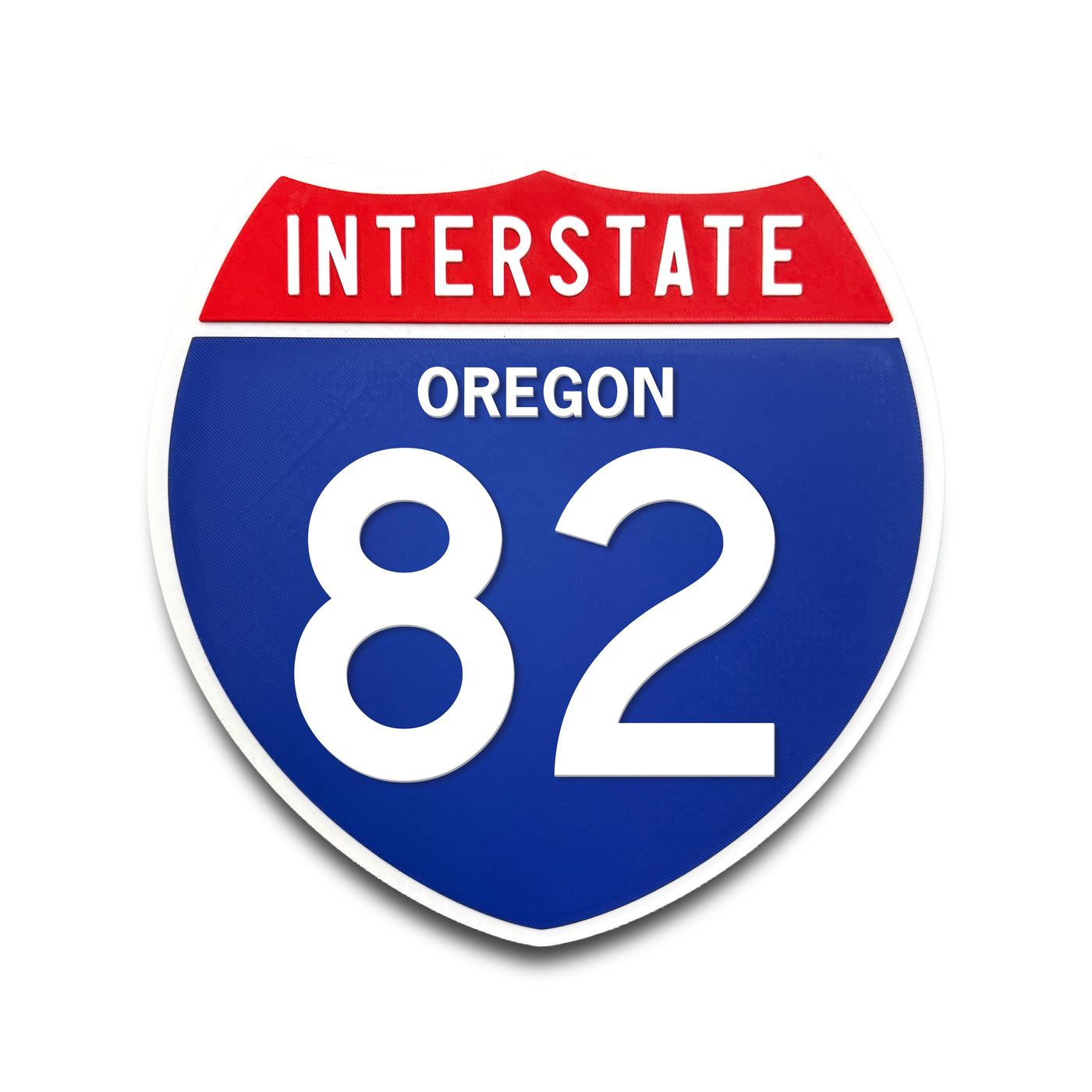 Interstate 82 Oregon road sign replica front view
