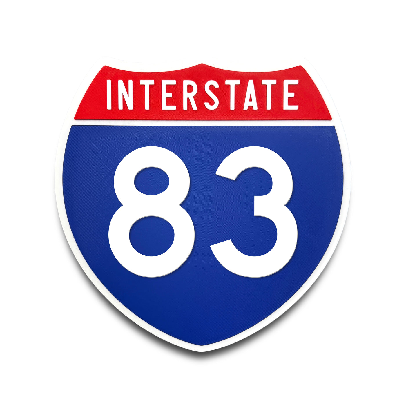 Interstate 83 Number Only road sign replica front view