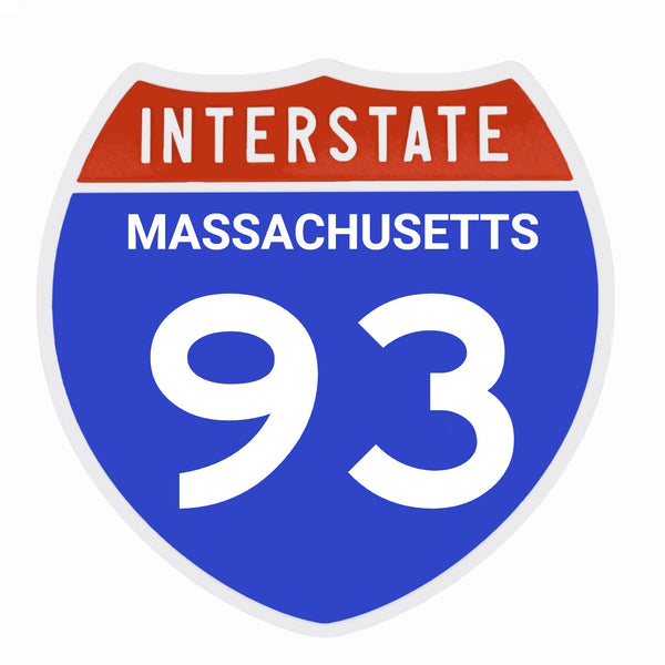 Interstate 93 Road Sign Replica – Personalized Travel Sign | Home & Office Wall Decor (8.54” x 8.53”)