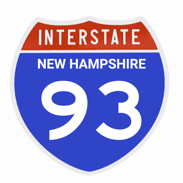 Interstate 93 Road Sign Replica – Personalized Travel Sign | Home & Office Wall Decor (8.54” x 8.53”)