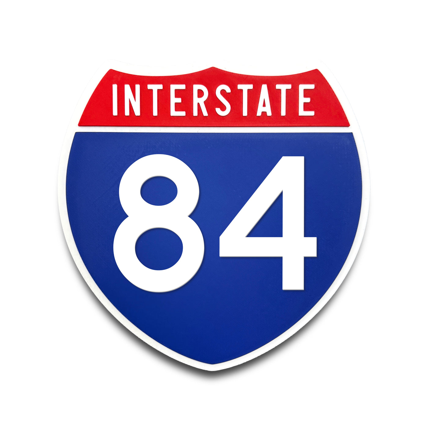 Interstate 84 Number Only road sign replica front view