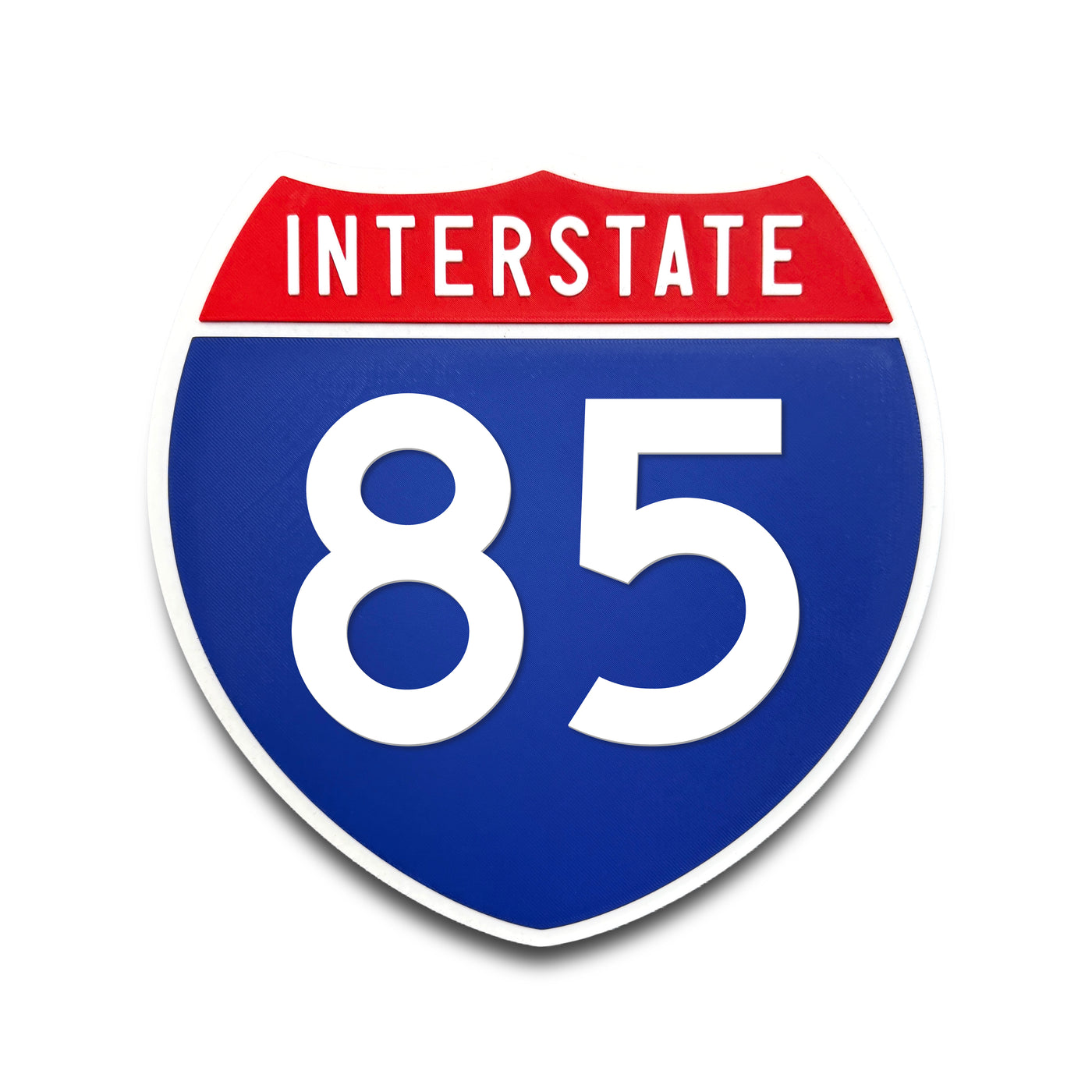 Interstate 85 Number Only road sign replica front view