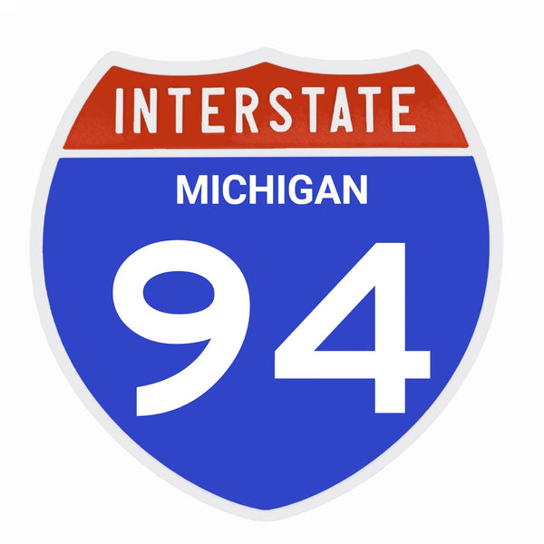 Interstate 94 Road Sign Replica – Personalized Travel Sign | Home & Office Wall Decor (8.54” x 8.53”)