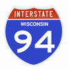 Interstate 94 Road Sign Replica – Personalized Travel Sign | Home & Office Wall Decor (8.54” x 8.53”)