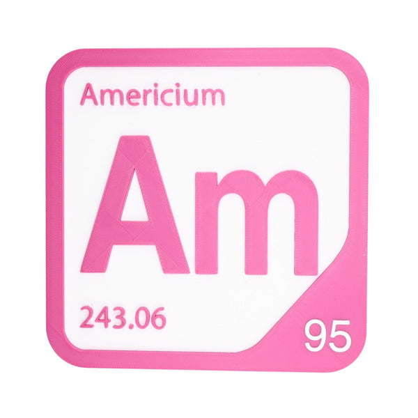 AMERICIUM Periodic Table Tile – Educational Wall Art for Science Lovers, 5.6 x 5.6 Inches