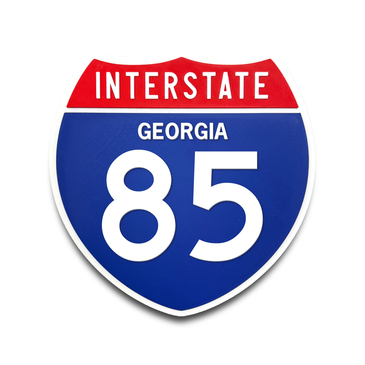 Interstate 85 Georgia road sign replica front view