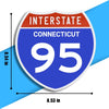 Interstate 95 Road Sign Replica – Personalized Travel Sign | Home & Office Wall Decor (8.54” x 8.53”)