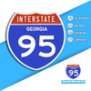 Interstate 95 Road Sign Replica – Personalized Travel Sign | Home & Office Wall Decor (8.54” x 8.53”)