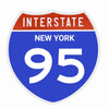 Interstate 95 Road Sign Replica – Personalized Travel Sign | Home & Office Wall Decor (8.54” x 8.53”)