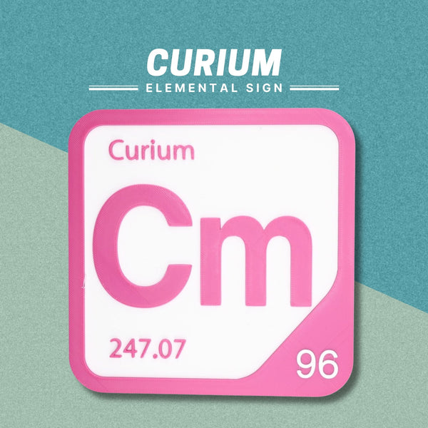 CURIUM Periodic Table Tile – Educational Wall Art for Science Lovers, 5.6 x 5.6 Inches