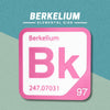 BERKELIUM Periodic Table Tile – Educational Wall Art for Science Lovers, 5.6 x 5.6 Inches