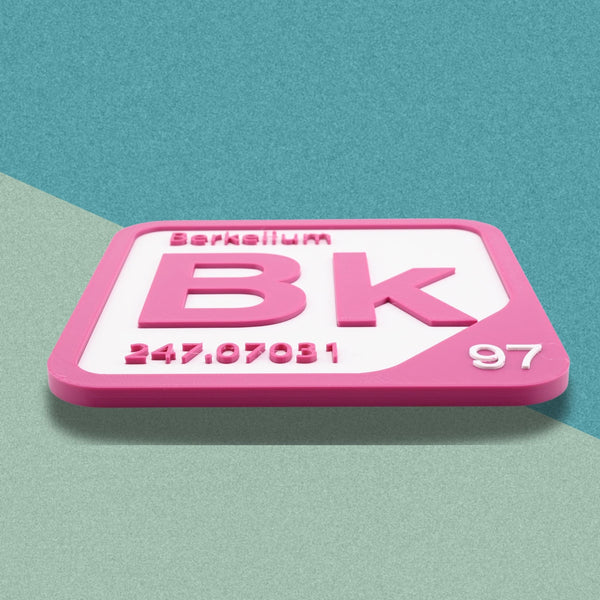 BERKELIUM Periodic Table Tile – Educational Wall Art for Science Lovers, 5.6 x 5.6 Inches