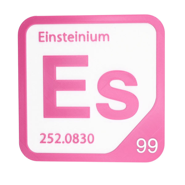 EINSTEINIUM Periodic Table Tile – Educational Wall Art for Science Lovers, 5.6 x 5.6 Inches