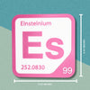 EINSTEINIUM Periodic Table Tile – Educational Wall Art for Science Lovers, 5.6 x 5.6 Inches