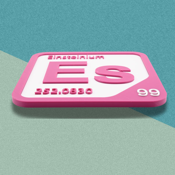 EINSTEINIUM Periodic Table Tile – Educational Wall Art for Science Lovers, 5.6 x 5.6 Inches