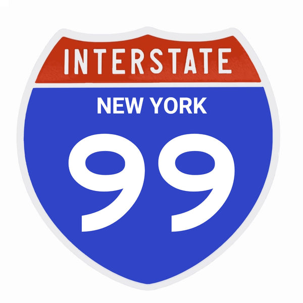 Interstate 99 Road Sign Replica – Personalized Travel Sign | Home & Office Wall Decor (8.54” x 8.53”)