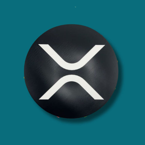 Modern XRP Wall Sign – Cryptocurrency Decor | XRP Logo Wall Art | 8.66" x 8.66" | Adhesive Backing | Perfect Gift for Crypto Enthusiasts