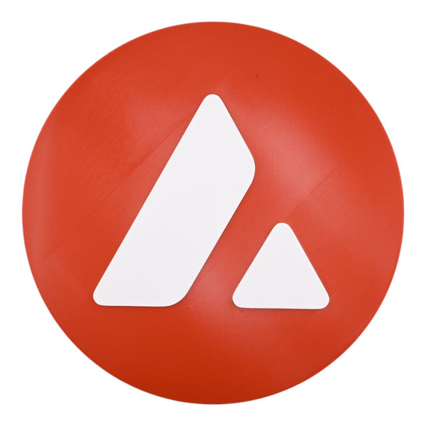 AVAX Avalanche Wall Sign - Cryptocurrency Decor, Modern Avalanche Logo Wall Art, Perfect Gift for Crypto Enthusiasts