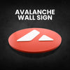 AVAX Avalanche Wall Sign - Cryptocurrency Decor, Modern Avalanche Logo Wall Art, Perfect Gift for Crypto Enthusiasts