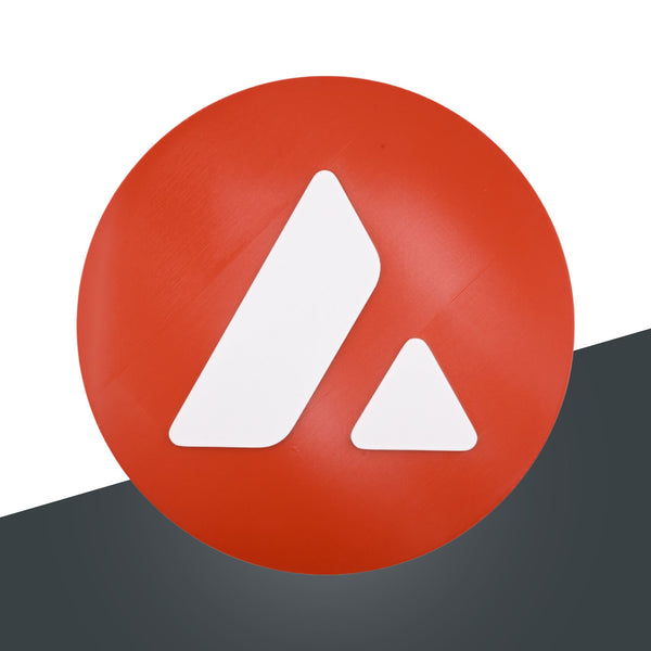 AVAX Avalanche Wall Sign - Cryptocurrency Decor, Modern Avalanche Logo Wall Art, Perfect Gift for Crypto Enthusiasts