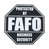 FAFO Business Security Sign – F Around and Find Out, 8.25x8.25 Inches, Multiple Colors, Mounting Options Included