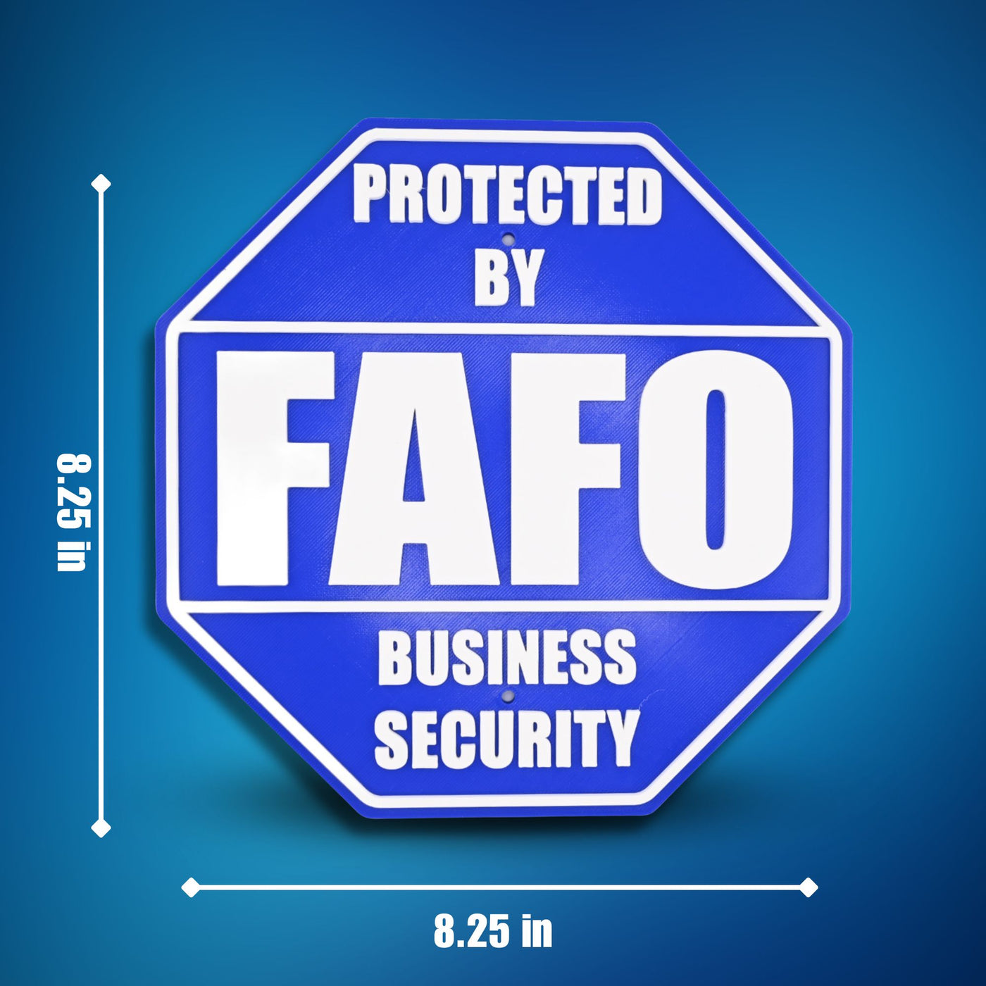 FAFO Business Security Sign – Black or Blue – product image 9