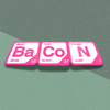 Periodic Table Word Sign - 'BACON' (Barium + Cobalt + Nitrogen) - 5.63 in x 5.63 - Durable & Eco-Friendly STEM Decor