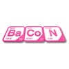 Periodic Table Word Sign - 'BACON' (Barium + Cobalt + Nitrogen) - 5.63 in x 5.63 - Durable & Eco-Friendly STEM Decor