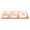 Periodic Table Word Sign - 'BACON' (Barium + Cobalt + Nitrogen) - 5.63 in x 5.63 - Durable & Eco-Friendly STEM Decor