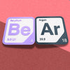 Periodic Table Word Sign - 'BEAR' (Beryllium + Argon) - 5.63 in x 5.63 - Durable & Eco-Friendly STEM Decor
