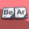 Periodic Table Word Sign - 'BEAR' (Beryllium + Argon) - 5.63 in x 5.63 - Durable & Eco-Friendly STEM Decor
