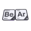 Periodic Table Word Sign - 'BEAR' (Beryllium + Argon) - 5.63 in x 5.63 - Durable & Eco-Friendly STEM Decor
