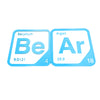 Periodic Table Word Sign - 'BEAR' (Beryllium + Argon) - 5.63 in x 5.63 - Durable & Eco-Friendly STEM Decor