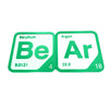 Periodic Table Word Sign - 'BEAR' (Beryllium + Argon) - 5.63 in x 5.63 - Durable & Eco-Friendly STEM Decor