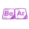 Periodic Table Word Sign - 'BEAR' (Beryllium + Argon) - 5.63 in x 5.63 - Durable & Eco-Friendly STEM Decor