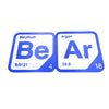 Periodic Table Word Sign - 'BEAR' (Beryllium + Argon) - 5.63 in x 5.63 - Durable & Eco-Friendly STEM Decor