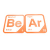 Periodic Table Word Sign - 'BEAR' (Beryllium + Argon) - 5.63 in x 5.63 - Durable & Eco-Friendly STEM Decor
